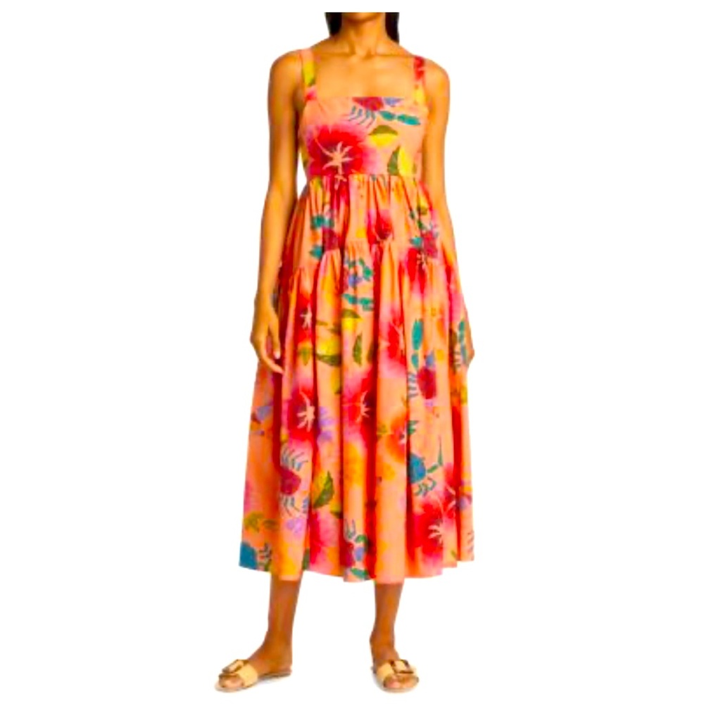 Farm Rio Vibrant Floral Strappy Sundress